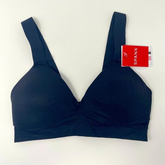 NWT SPANXsmooth Bra-llelujah! Lightly Lined Bralette Very Black Pull On Size S - Picture 3 of 16